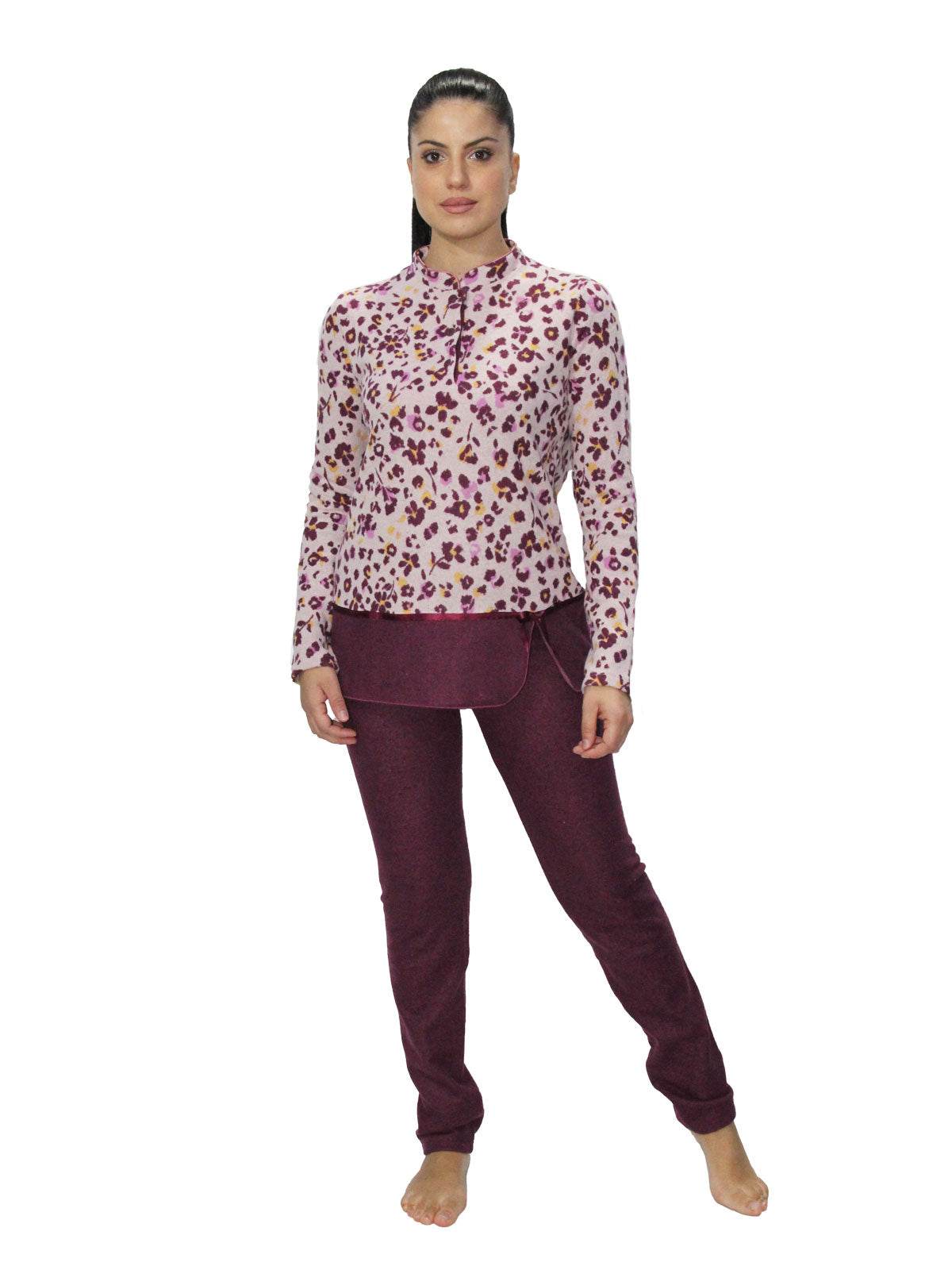 Pigiama Serafino Donna I2557 Fida - evabiancheria